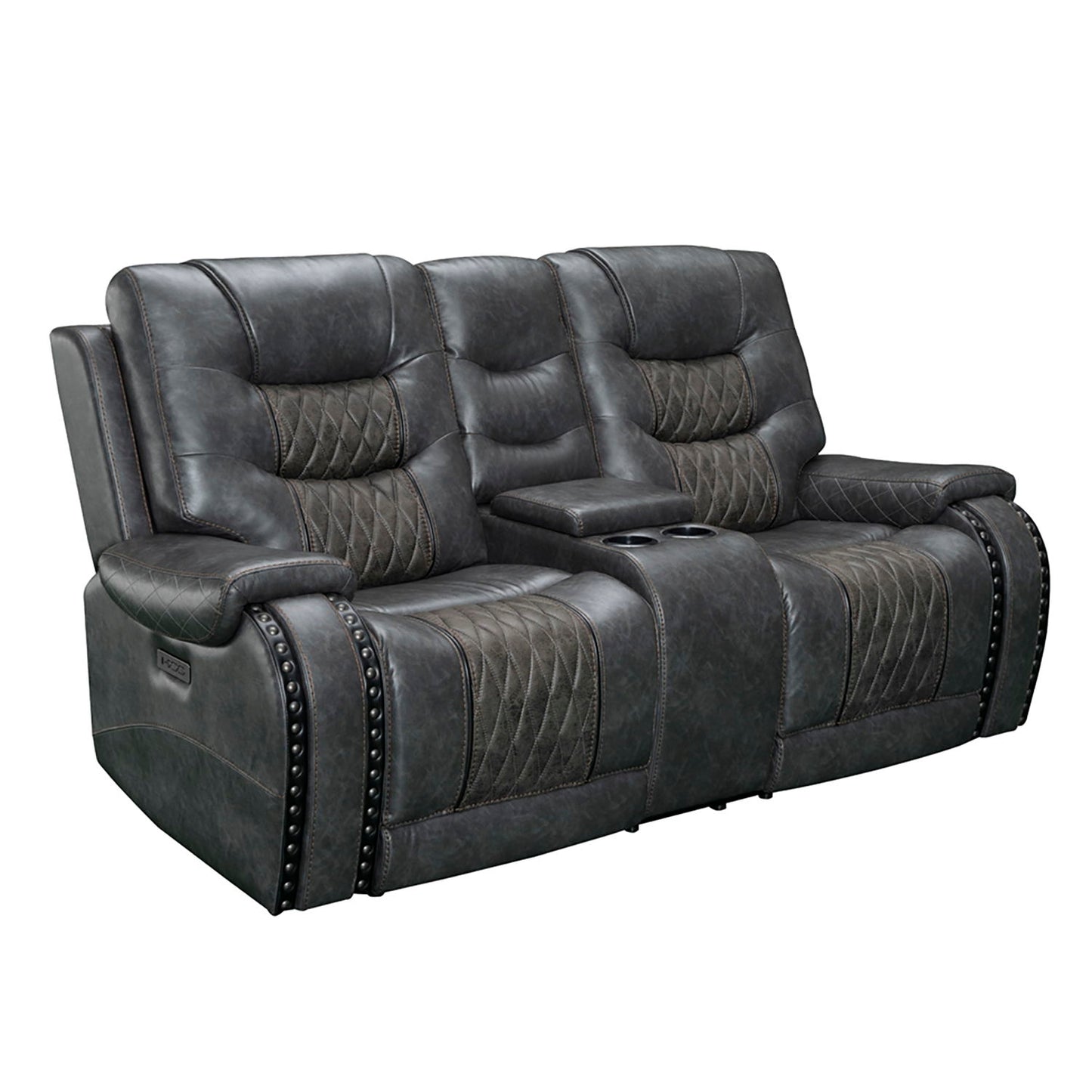 Outlaw - Power Console Loveseat - Stallion