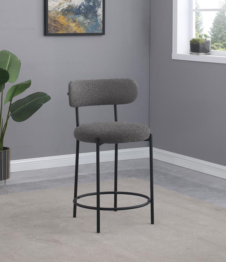 Viola - Boucle Upholstered Bar Stool (Set of 2)