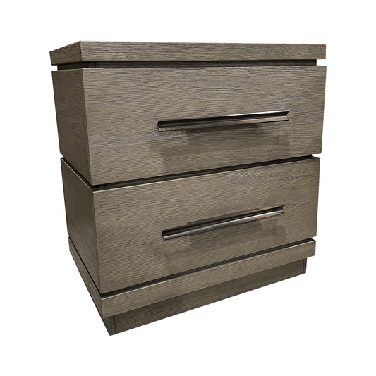 Pure Modern Bedroom - 2 Drawer Nightstand - Dark Gray