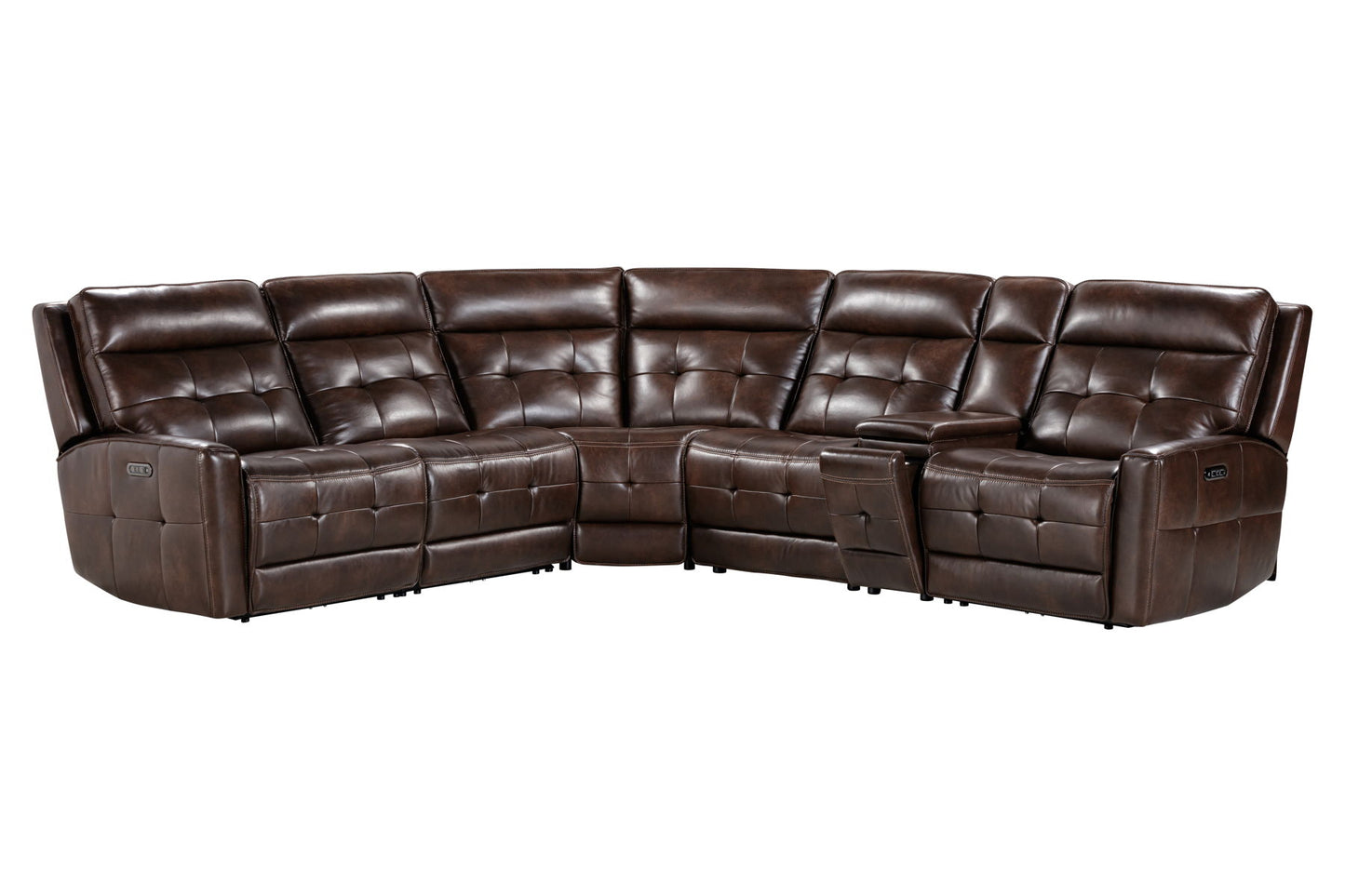 Canterbury - 6 Piece Zero Gravity Modular Power Reclining Sectional - Acorn