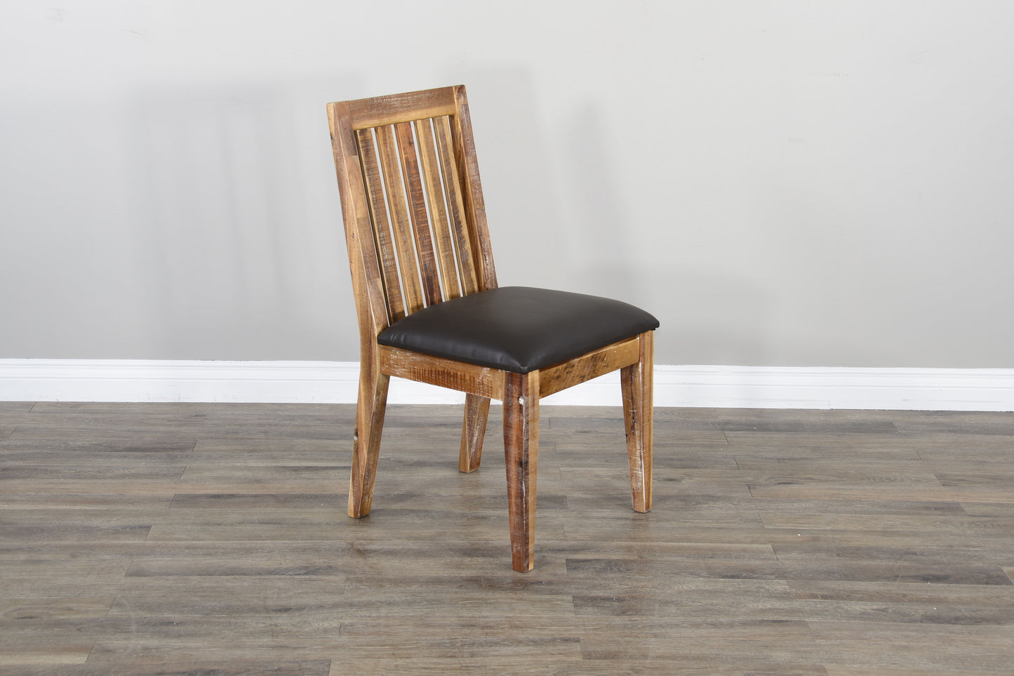 Havana - Slatback Chair With Cushion Seat - Light Brown / Dark Brown