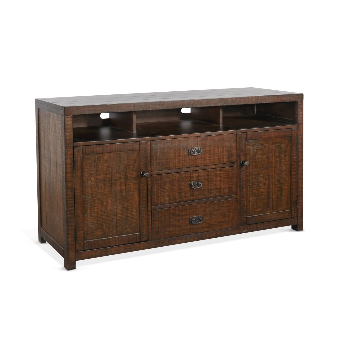 Homestead - 66" TV Console - Dark Brown