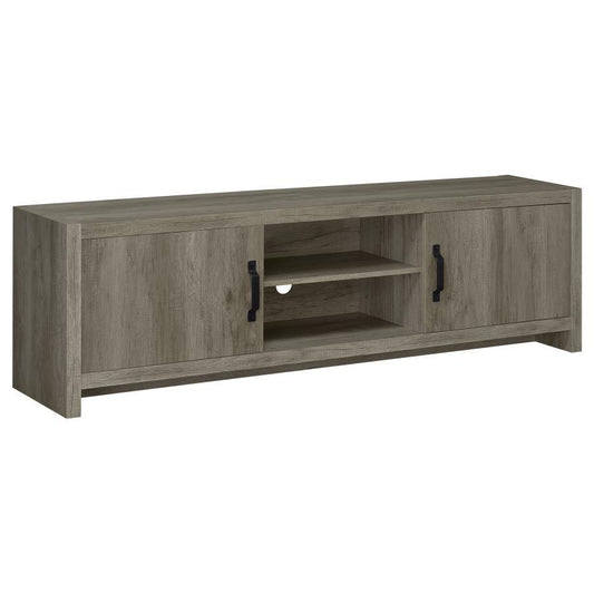 Burke - 2 Door Engineered Wood TV Stand - Gray Driftwood