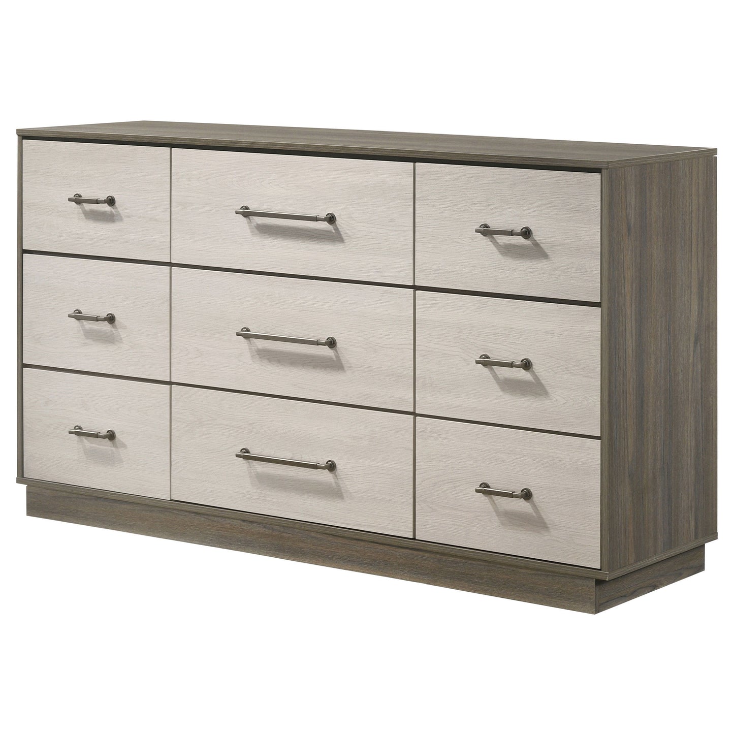 Fenwick - 9-Drawer Dresser - Gray Oak