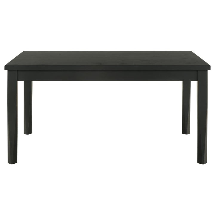 Appleton Rectangular Wood Dining Table Black Washed