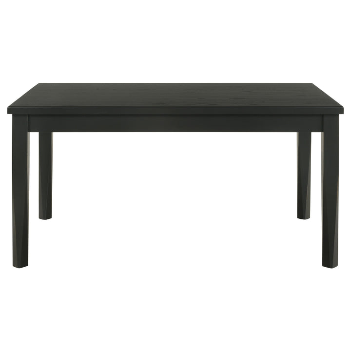 Appleton Rectangular Wood Dining Table Black Washed