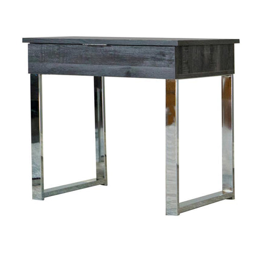 Aldine - Square 1-Drawer Side End Table - Dark Charcoal