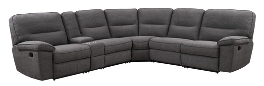 Alberta - 6 Piece Sectional - Charcoal Gray