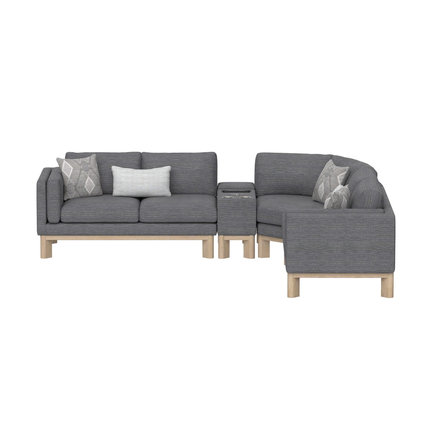 Maeve - Console Sectional - Thundercloud