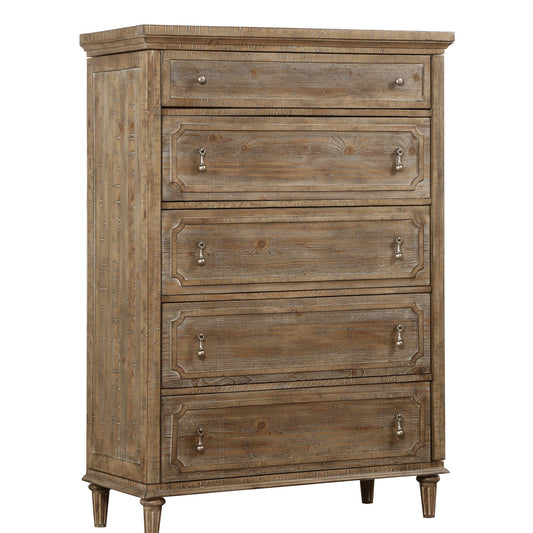 Interlude - 5 Drawers Chest - Light Brown