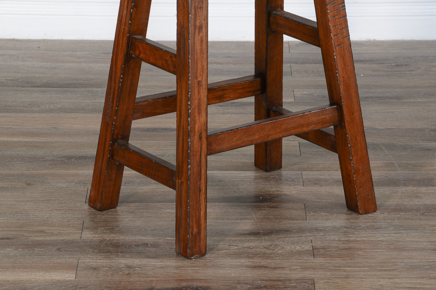 Tuscany - Saddle Seat Stool With Wood Seat