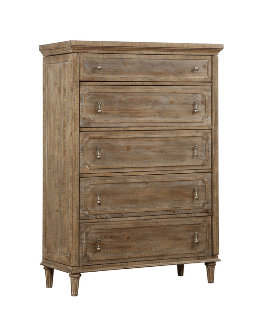 Interlude - 5 Drawers Chest - Light Brown