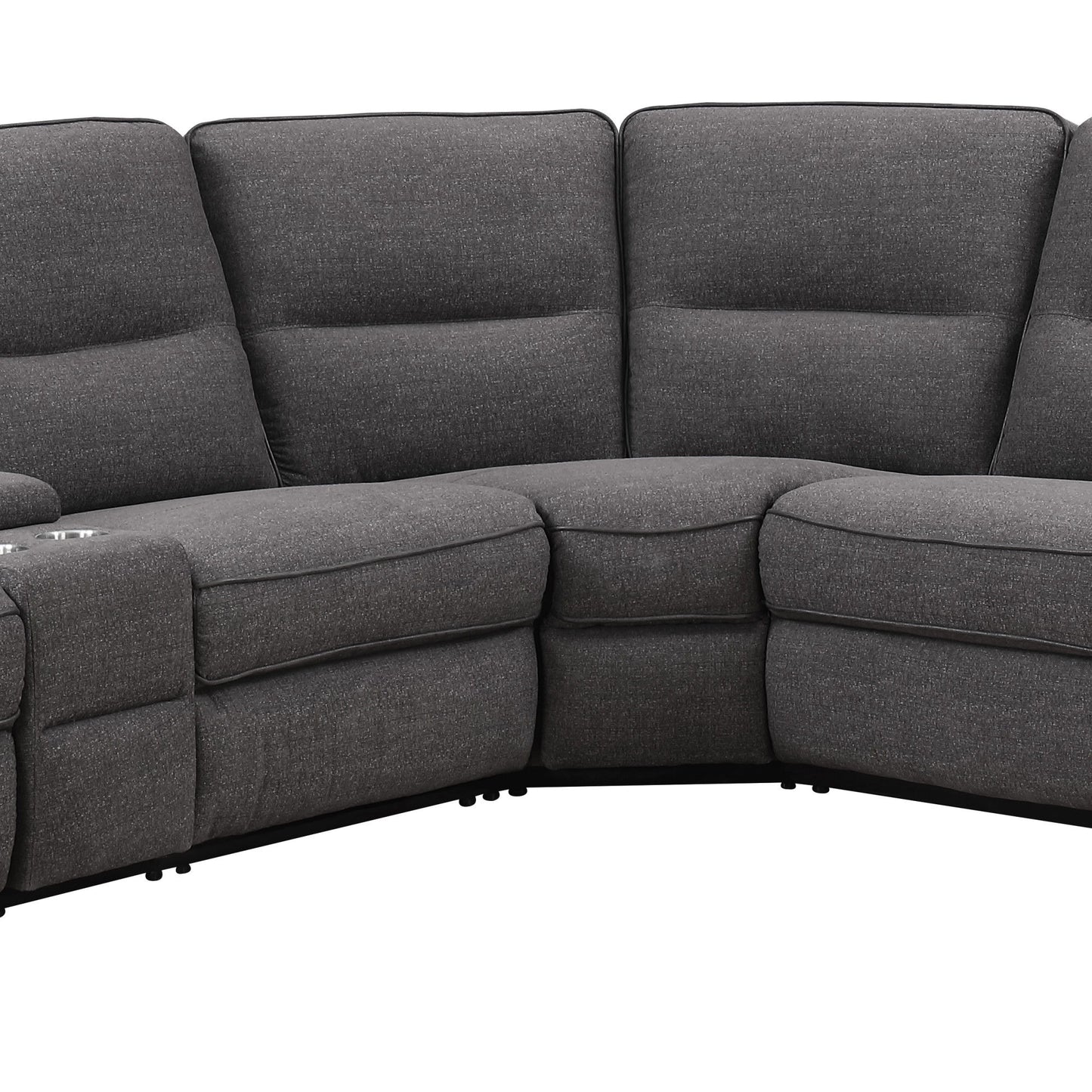 Alberta - 6 Piece Sectional - Charcoal Gray