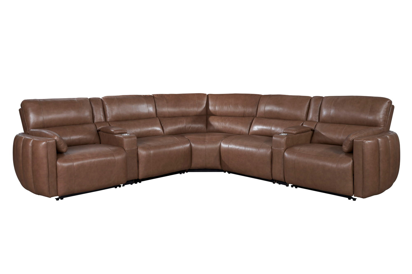 Modesto - Modular Power Reclining Sectional With Power Adjustable Headrests