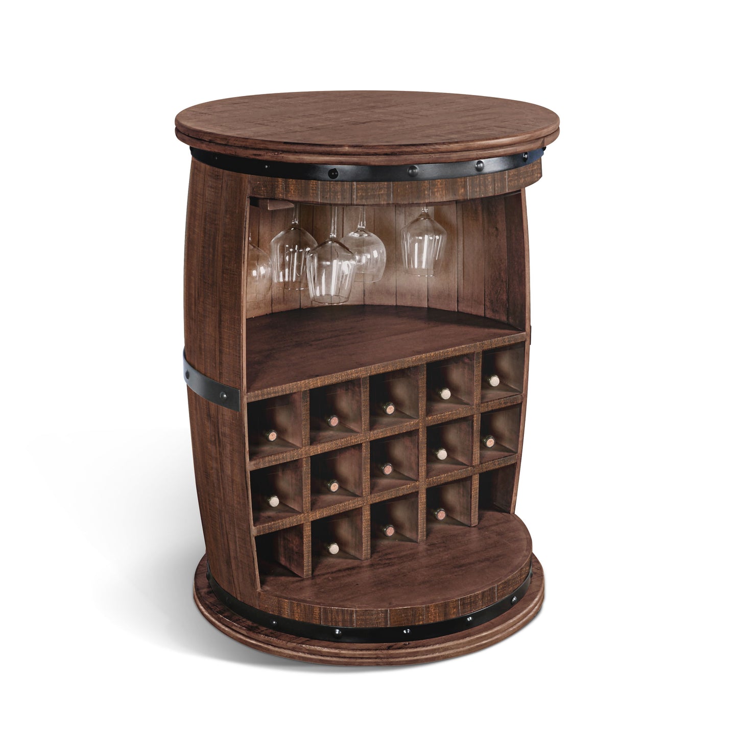 Homestead - Wine Rack - Dark Brown