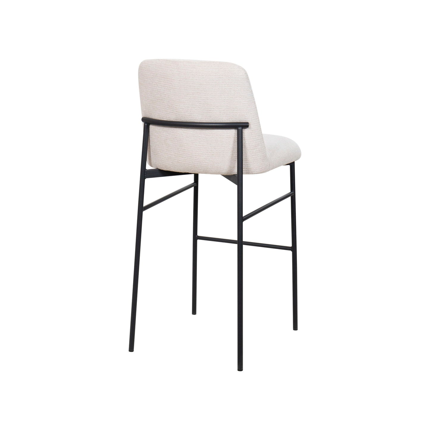 Erik - Bar Chair With Black Metal Frame (Set of 2)