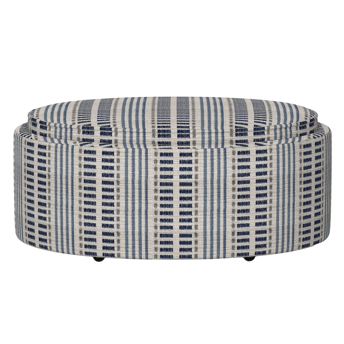 Casey - Storage Ottoman With Tray - Old Town Stripe