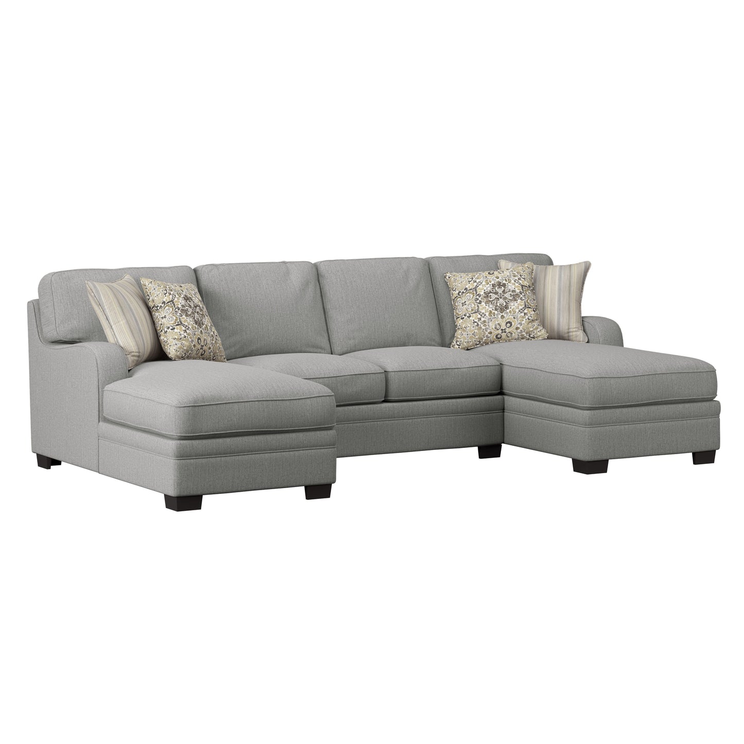 Analiese - U-Shaped Sectional - Dove Gray