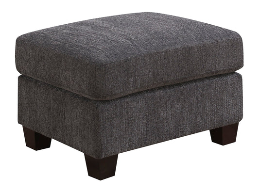 Clayton II - Ottoman - Charcoal Gray