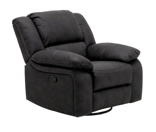 Navaro - Swivel Gliding Recliner - Black Licorice