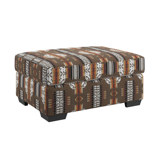 Porter - Storage Ottoman - Dark Brown