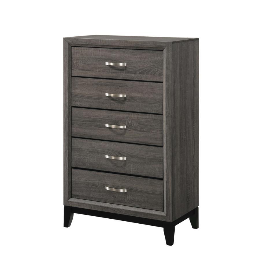 Watson - 5-Drawer Bedroom Chest - Gray Oak