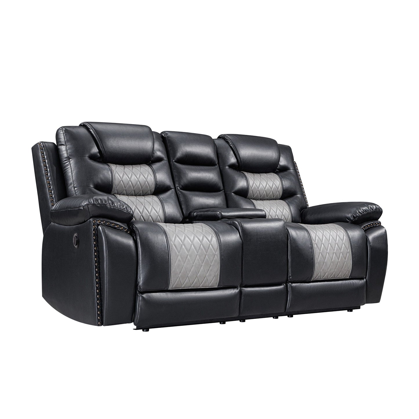 Nikko - Console Loveseat With Dual Recliners