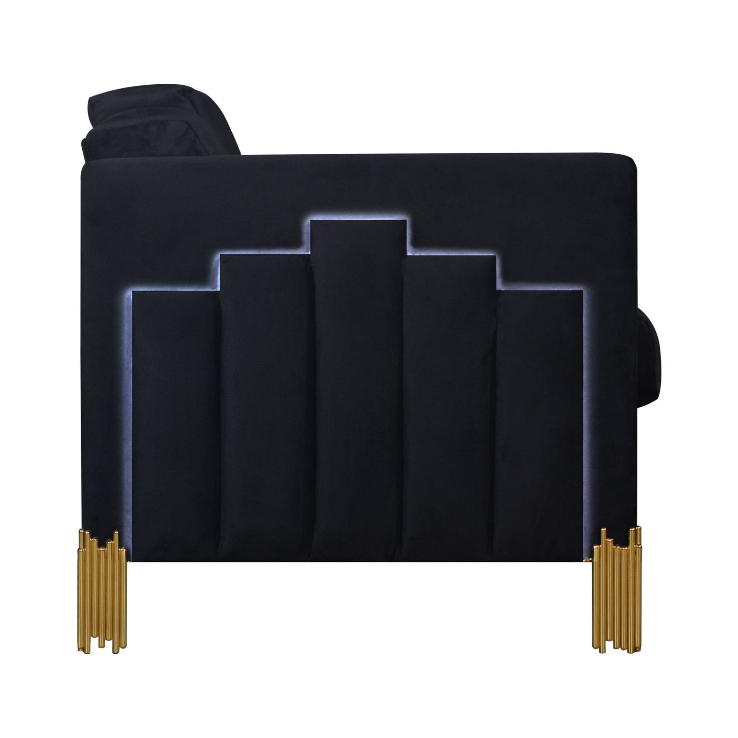 Empire - Lighted Loveseat - Black