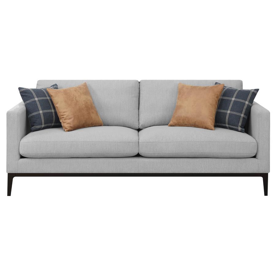 Apperson - Upholstered Track Arm Sofa - Light Gray