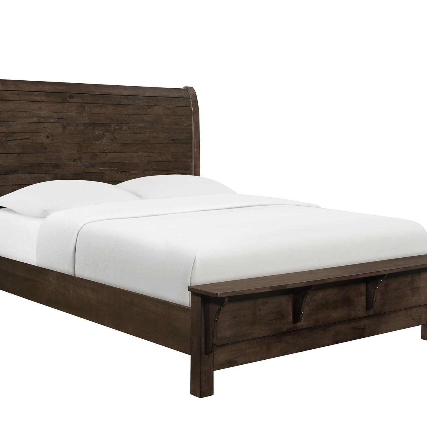 Ashton Hills - Queen Bed - Ash Brown