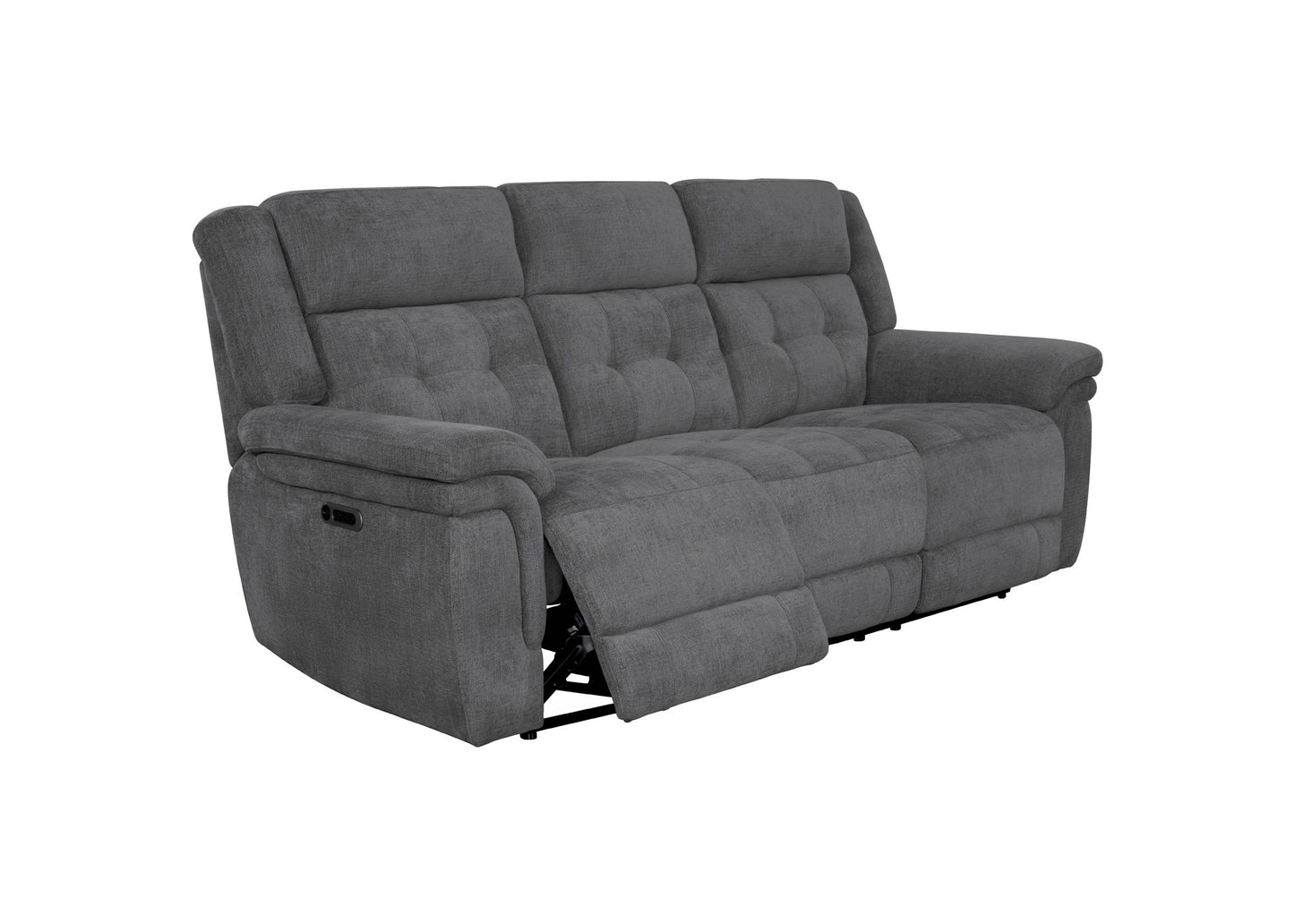 Richland - Power Reclining Sofa - Bristol Grey