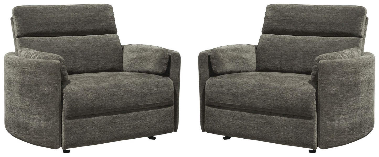 Radius Xl - Extra Wide Power Glider Recliner (Set of 2)