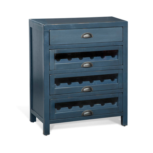 Fountain Pen - Server & Single Wine Racks - Blue