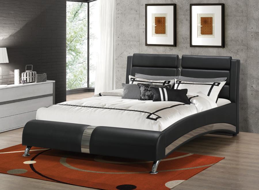 Jeremaine - Upholstered Sleigh Bed