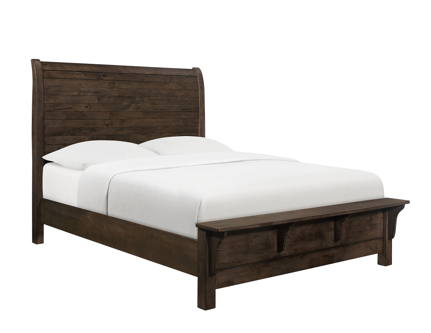 Ashton Hills - Queen Bed - Ash Brown