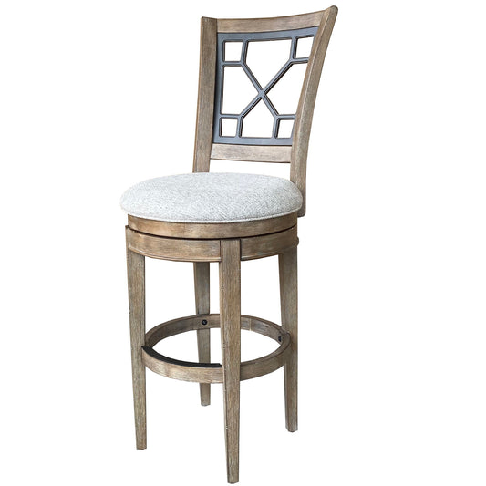 Sundance Dining - Swivel Bar Stool Grid Back - Sandstone