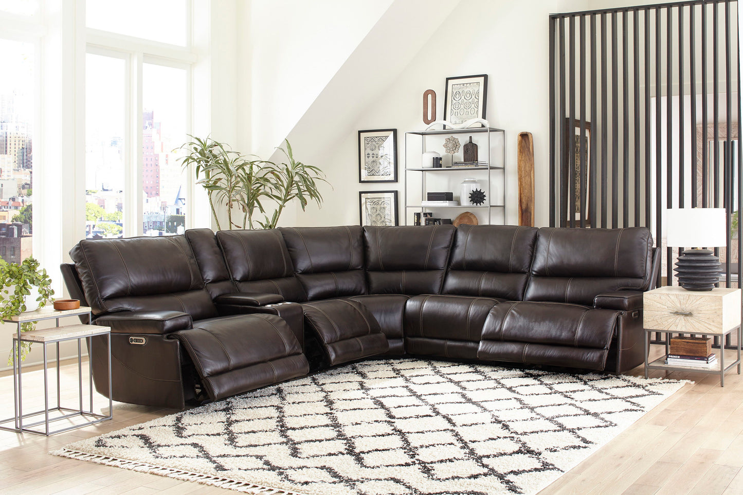 Whitman - 6 Piece Power Reclining Sectional