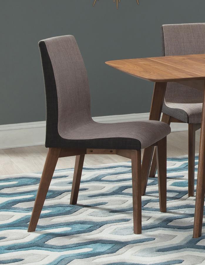 Redbridge - Upholstered Dining Side Chair (Set of 2) - Natural Walnut