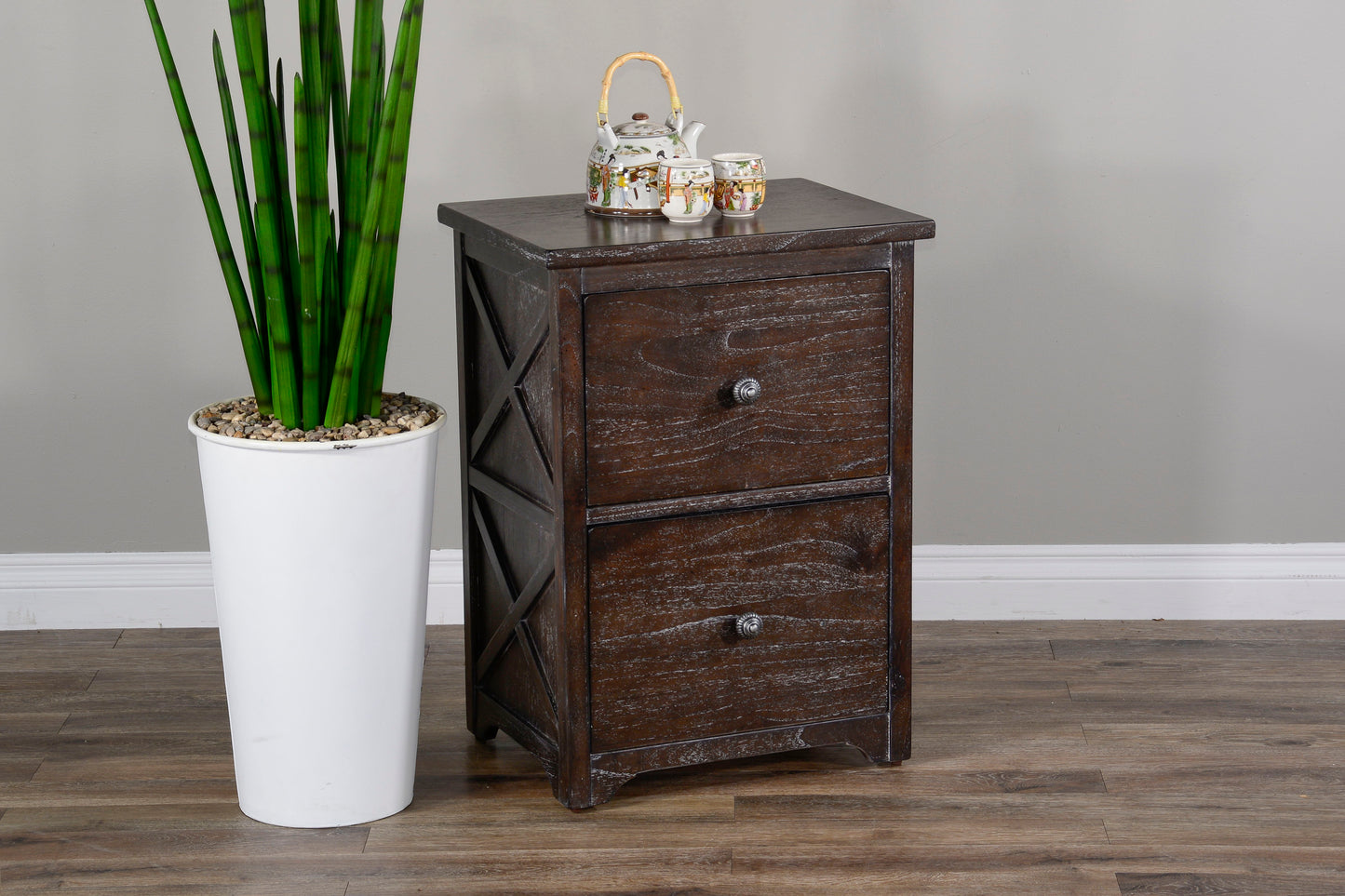 Sofia - File Cabinet - Dark Brown