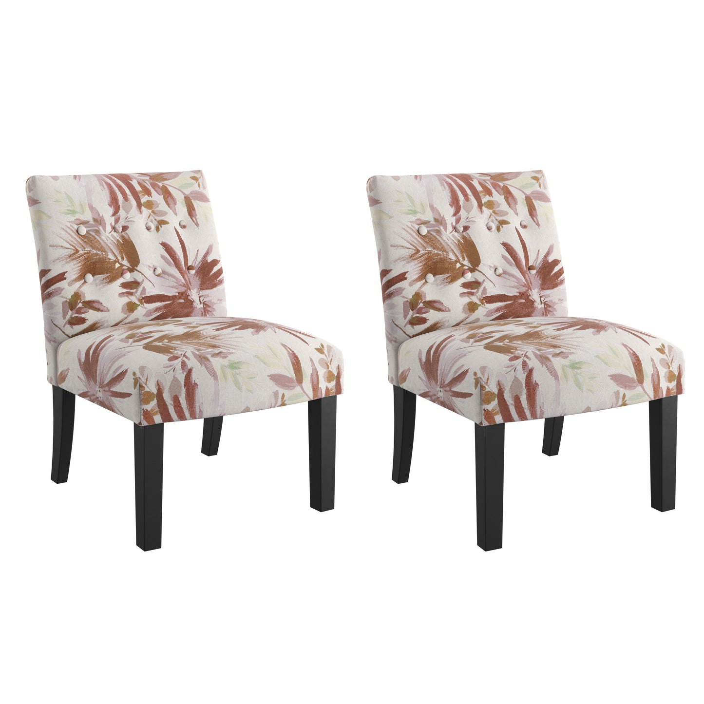 Vera - Accent Chair - Crimson Floral