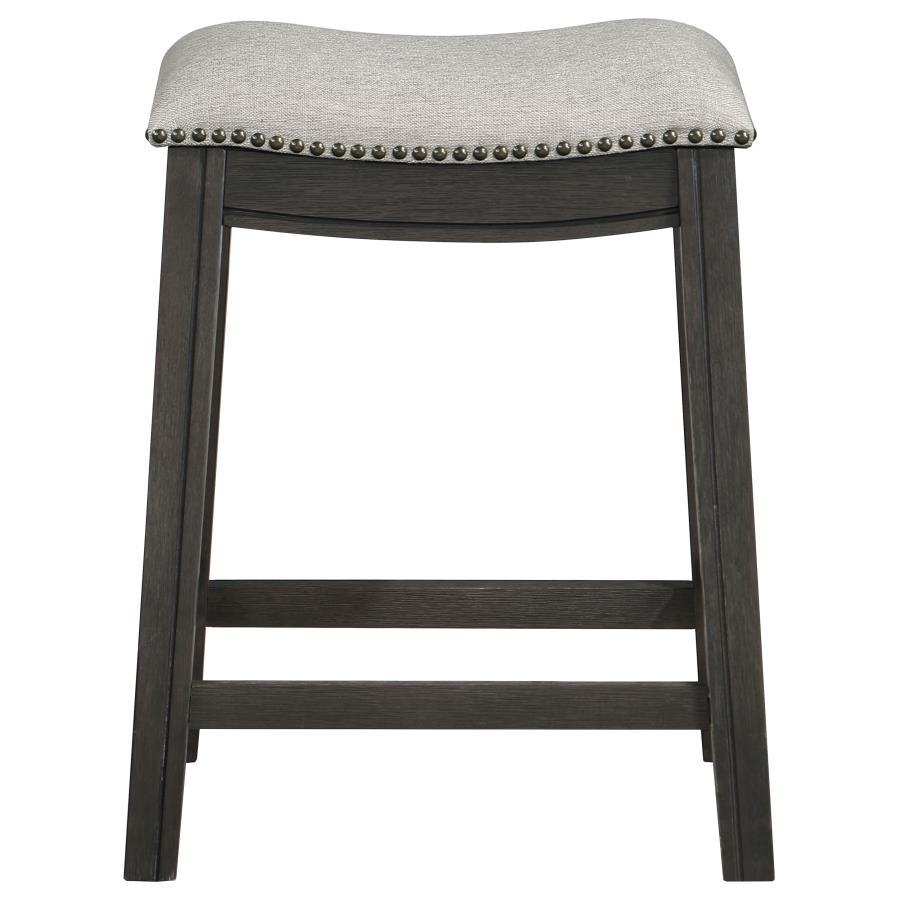 Elliston - Backless Counter Stool (Set of 2) - Dark Gray