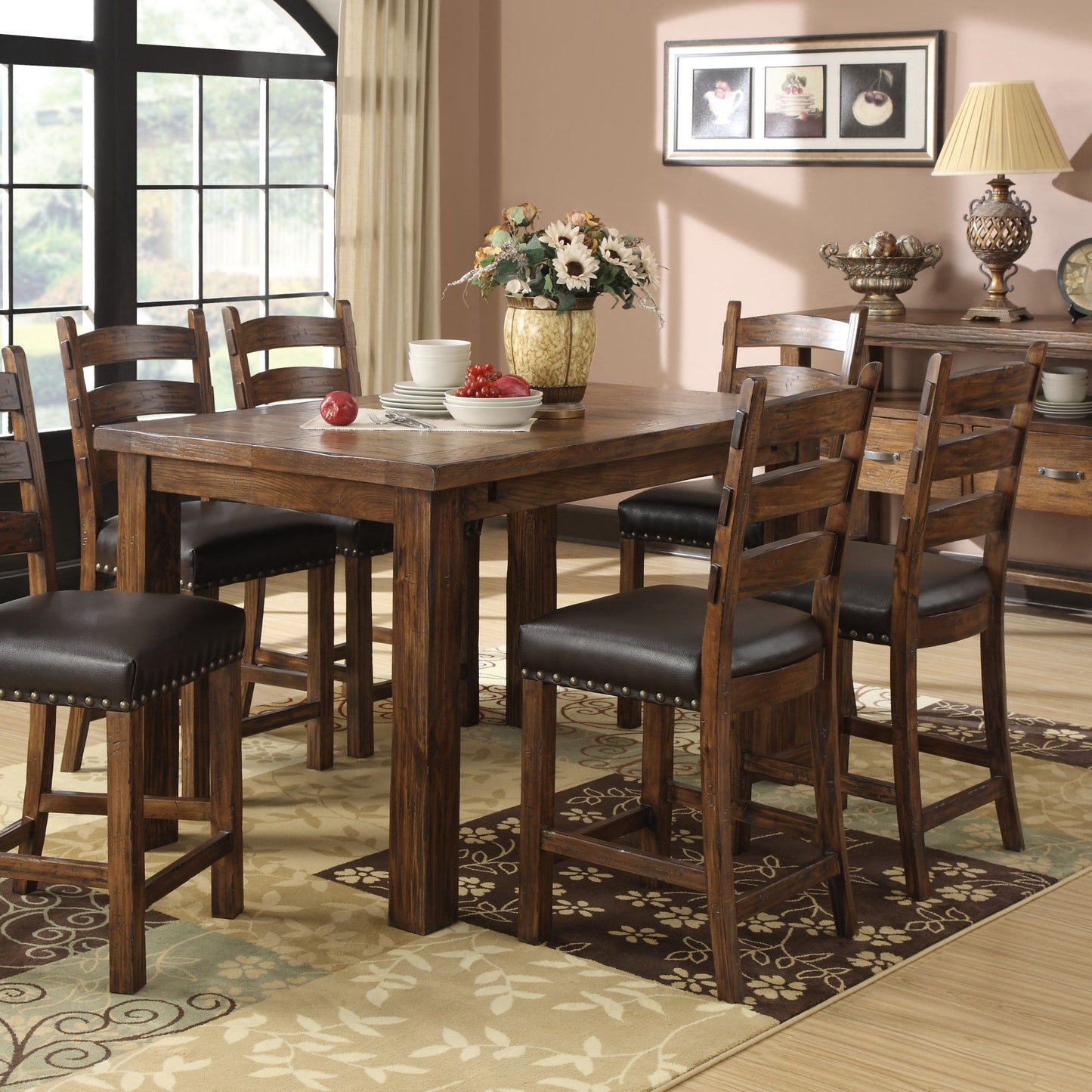 Chambers Creek - Tall Dining Table - Rustic Pine