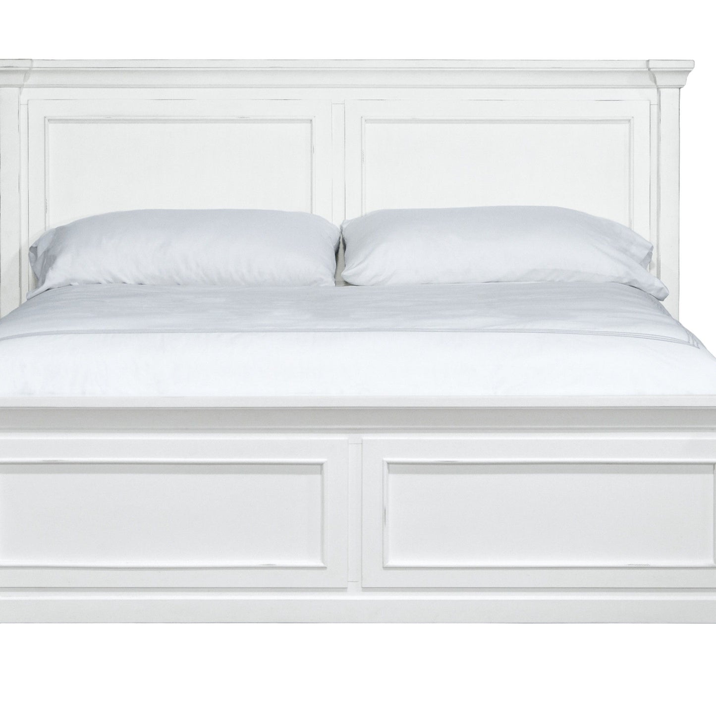 Stoney Creek - Queen Panel Bed - Weathered White