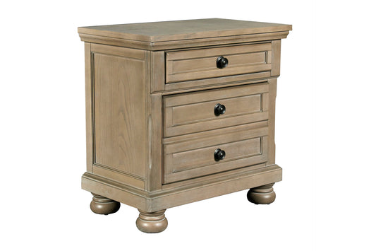 Allegra - Nightstand - Pewter