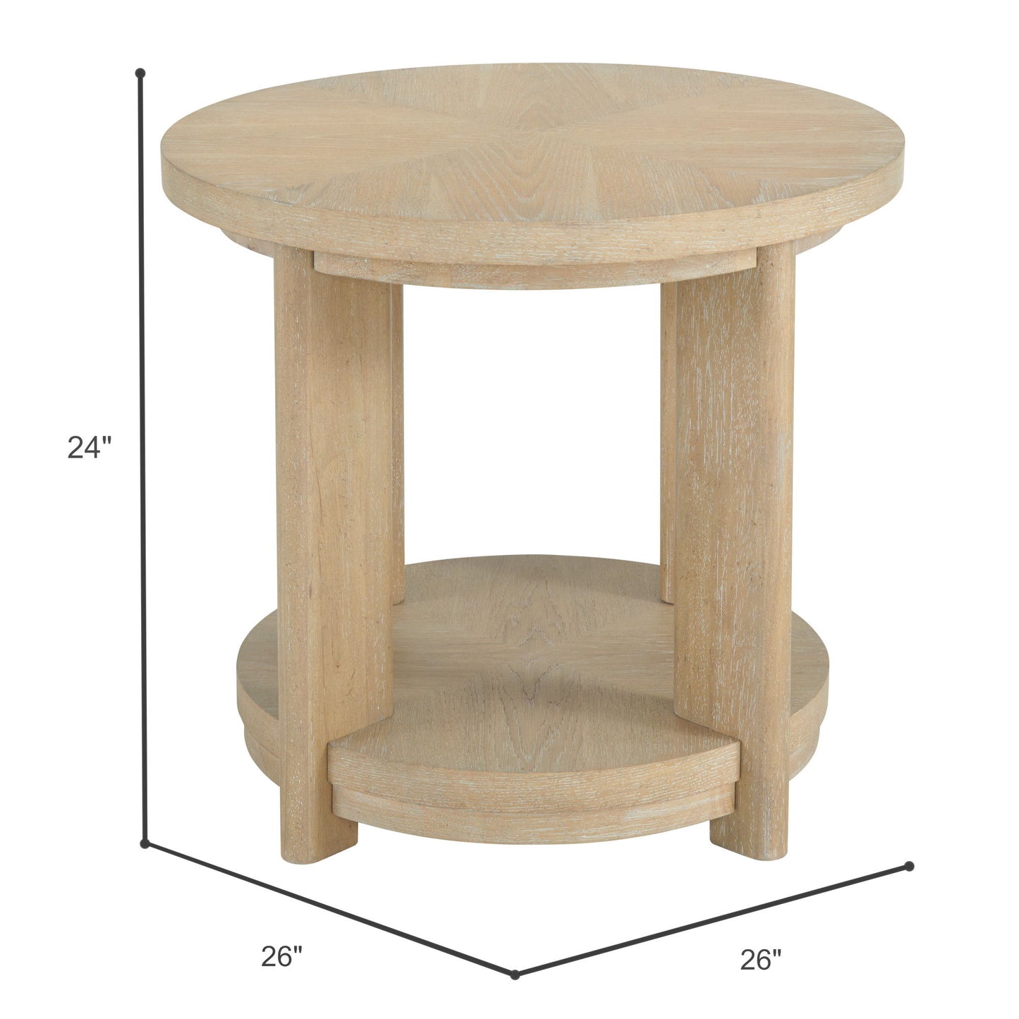 Pacific Grove - Round Accent Table - Sand Dune