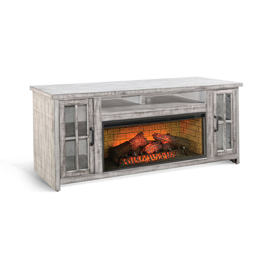 Media Console With Fireplace Option