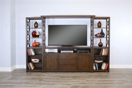 Homestead - Entertainment Wall (66,B,2Xp) - Dark Brown