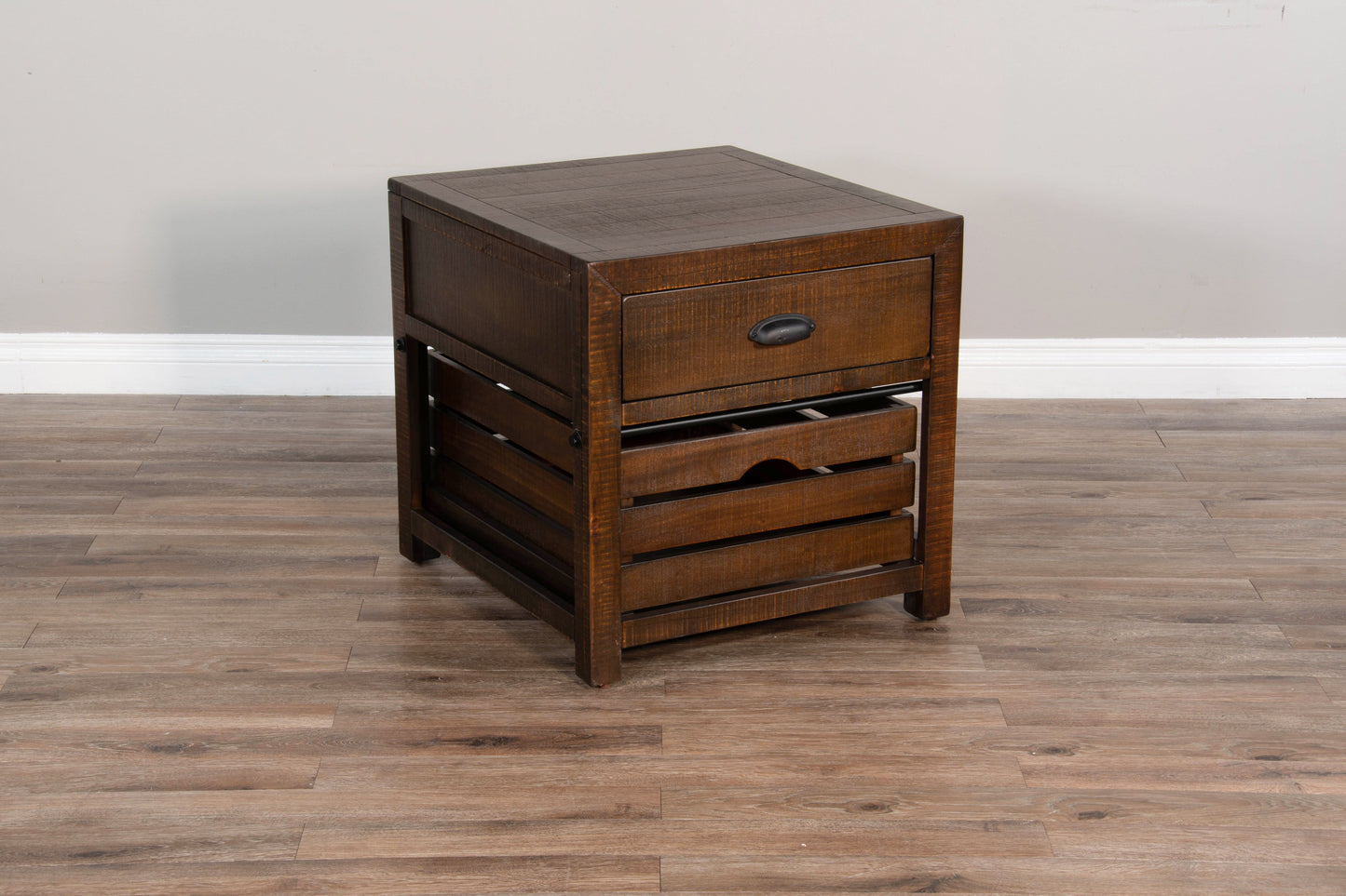 Homestead - 24" End Table - Dark Brown