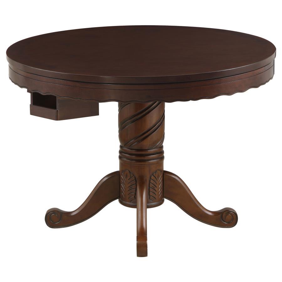 Turk - 5-Piece Dining And Game Table Set - Tobacco