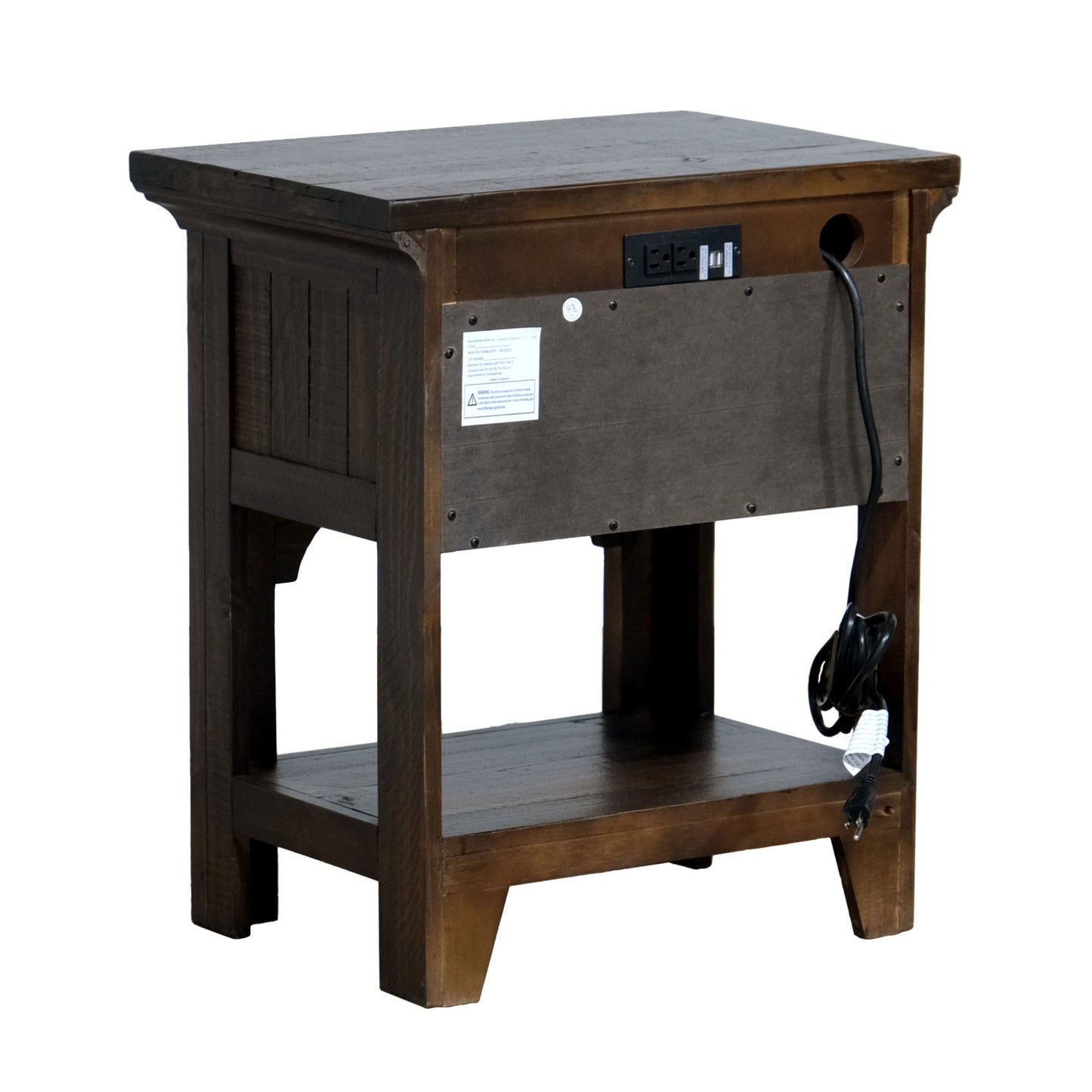 Vista Canyon - Open Nightstand - Burnt Umber